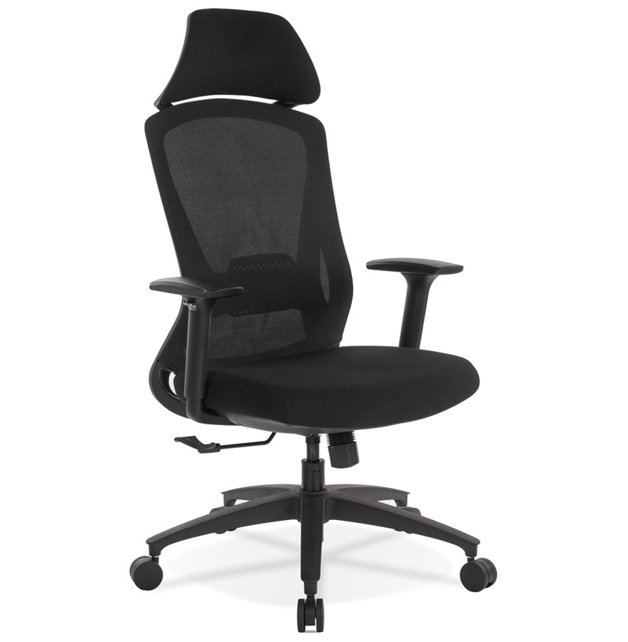 Ergonomická kancelárska stolička „PELIKÁN“ z čiernej tkaniny