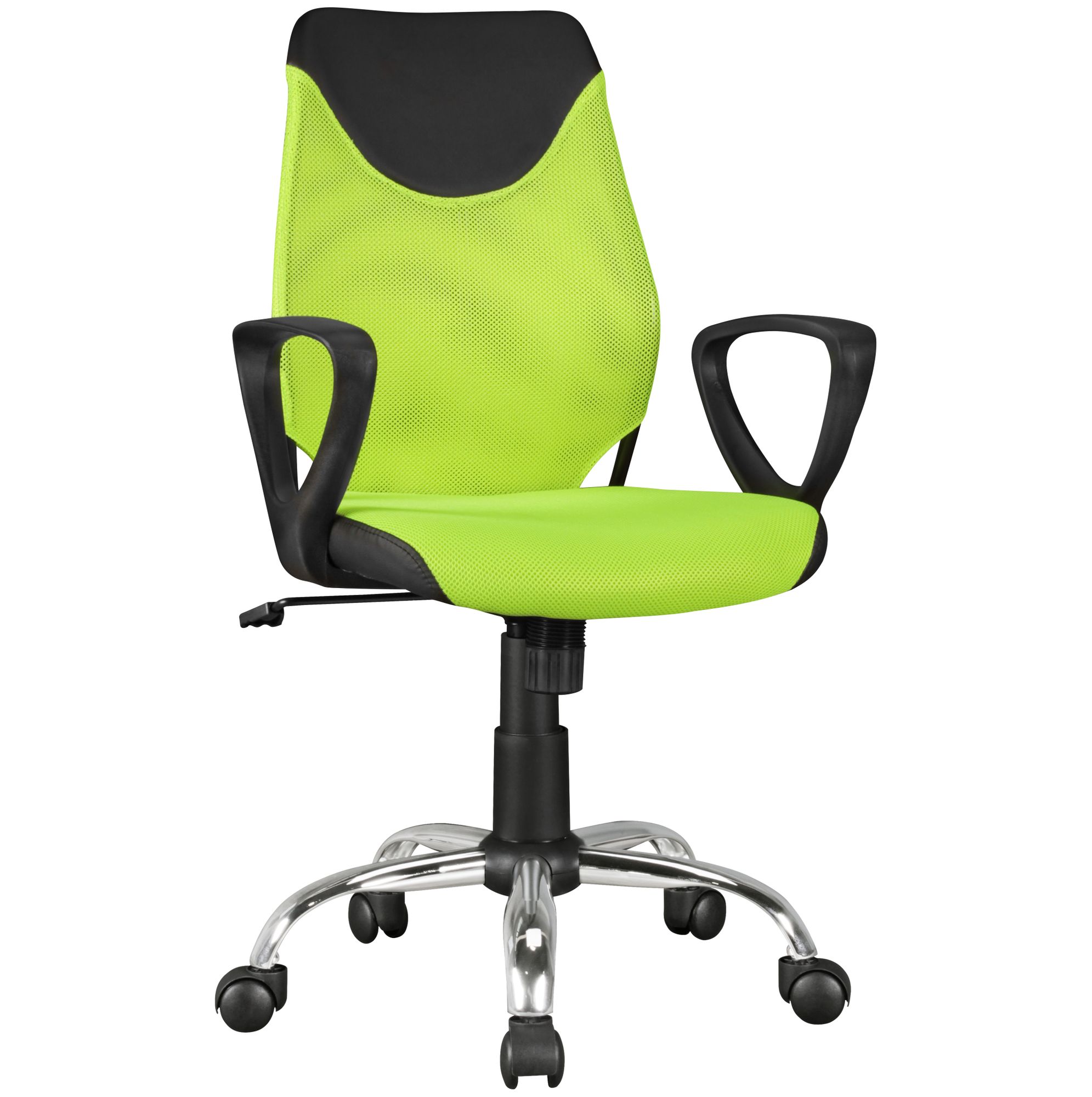 Detský písací stôl kika čierna limetka pre deti od 6 rokov s operadlom detská otočná stolička detská stolička ergonomická